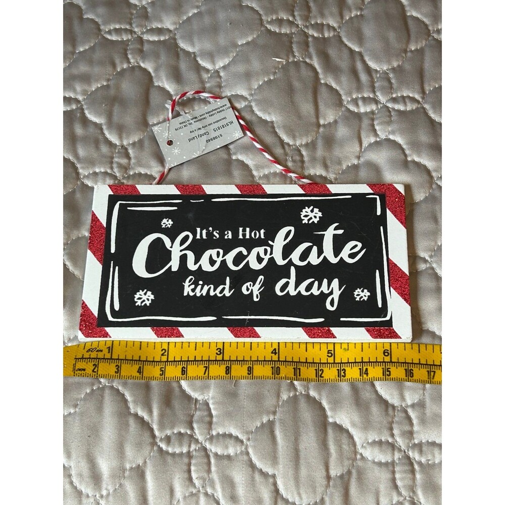 Red and White Hot Chocolate Sign